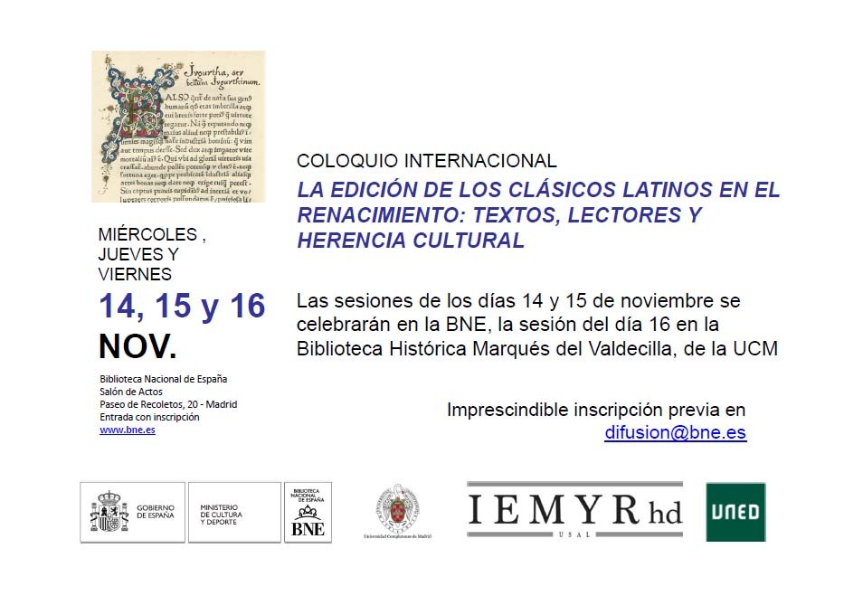 LA EDICIÓN DE LOS CLÁSICOS LATINOS EN EL RENACIMIENTO